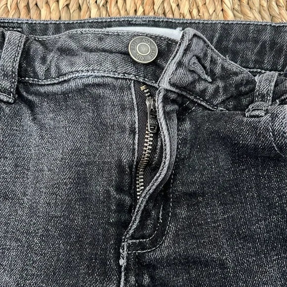 RSQ Girls Vintage High Rise Distressed Shorts- Black- Size 10 - Picture 5 of 11